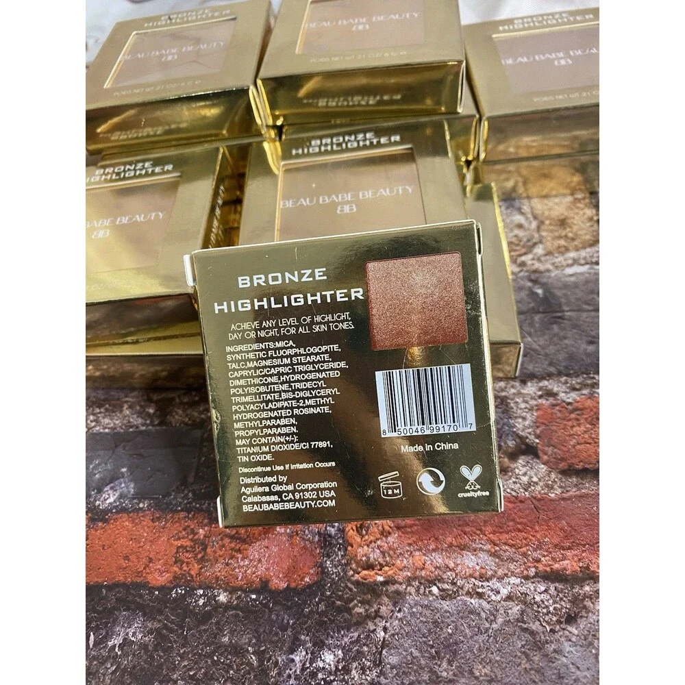 BEAU BABE BEAUTY Highlighter in Bronzed NEW SEALED IN BOX Full Size .21 OZ/ 6 Gr